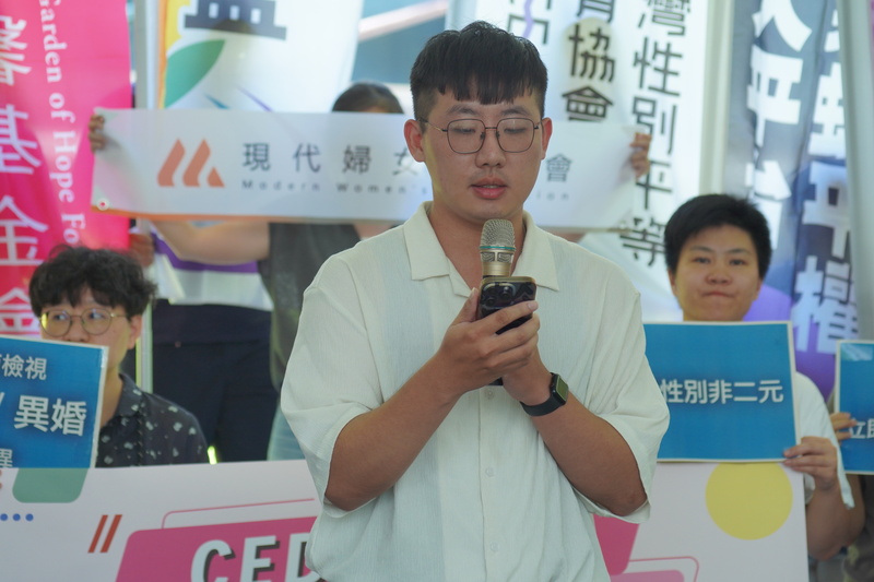 中華民國身心障礙聯盟研發專員張哲誠發言